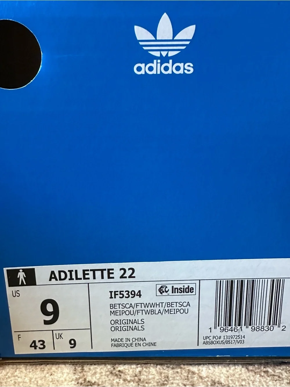 Adidas Adilette 22 IF5394 Red